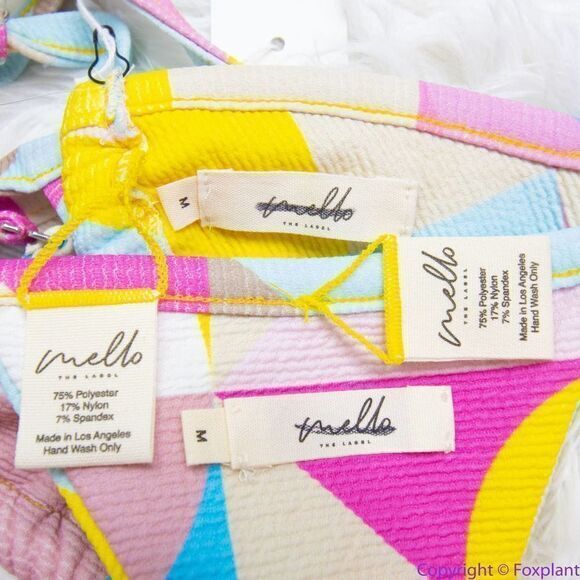 NEW SET! MELLO the label * Free People womens brazilian bikini set carnaval, M - Picture 5 of 16